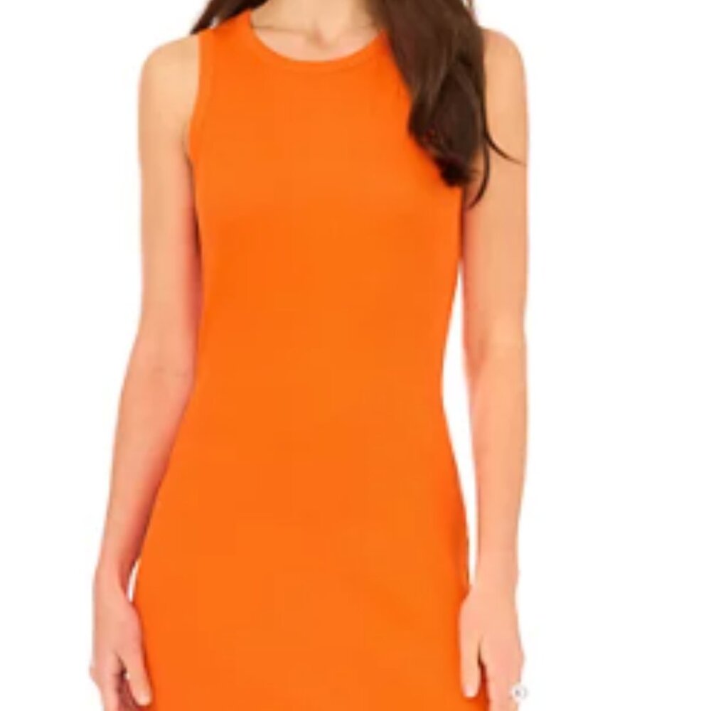 Long Knit Maxi Dress Orange